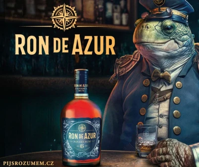 Ponořte se do příběhů starého želvího námořníka s rumem Ron de Azur