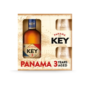 Key Panama 3YO 0,5 L 38% dárkové balení 